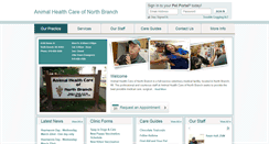 Desktop Screenshot of animalhealthcareofnorthbranch.vetstreet.com