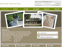 Tablet Screenshot of manchestervetclinic.vetstreet.com