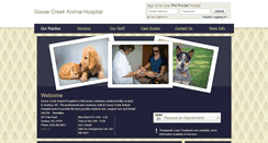 Desktop Screenshot of goosecreekanimalhospital.vetstreet.com