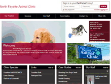 Tablet Screenshot of northfayetteanimalclinic.vetstreet.com