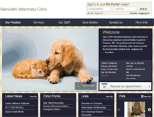 Tablet Screenshot of glenvilahvetclinic.vetstreet.com