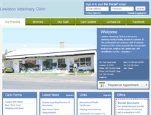 Tablet Screenshot of lewistonvet.vetstreet.com