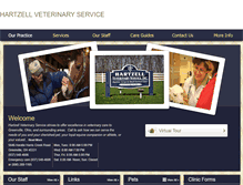 Tablet Screenshot of hartzellvetservice.vetstreet.com